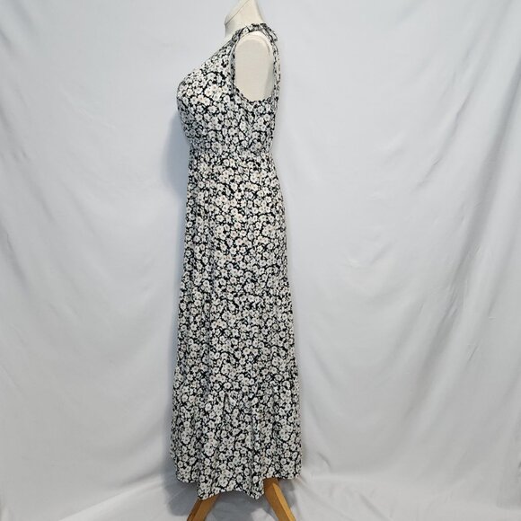 PrettyGarden Black Floral Print One-Shoulder Dress Size L - Picture 3 of 13